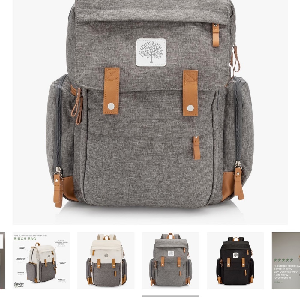 Parker Baby Birch Bag - Diaper Backpack